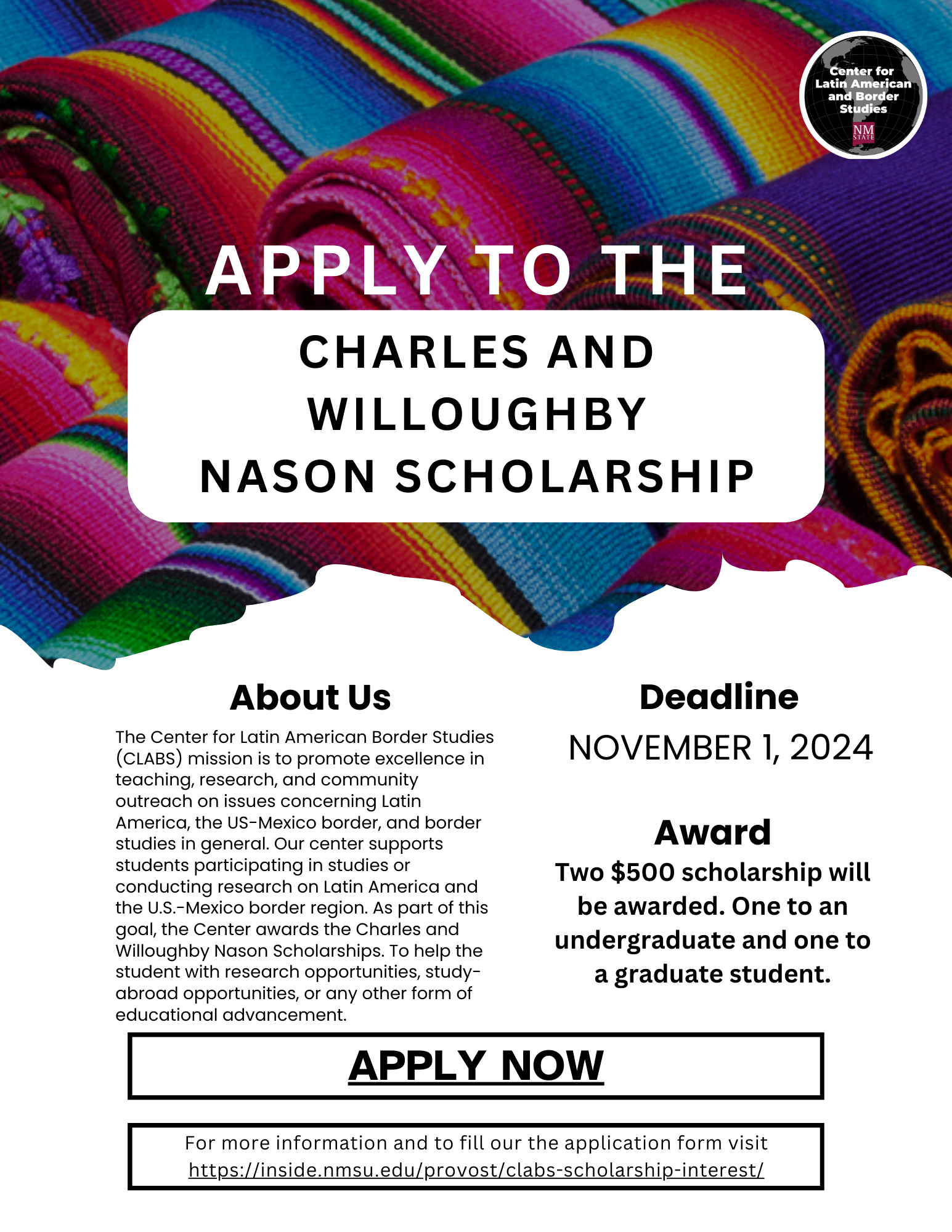 Scholarship flyer