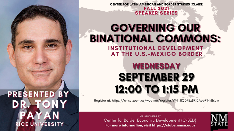 Flyer Governing Our Binational Commons: Institutional Development at the U.S.-Mexico Border